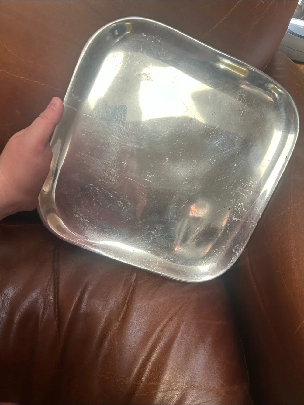 Nambe Silver Square Serving Tray